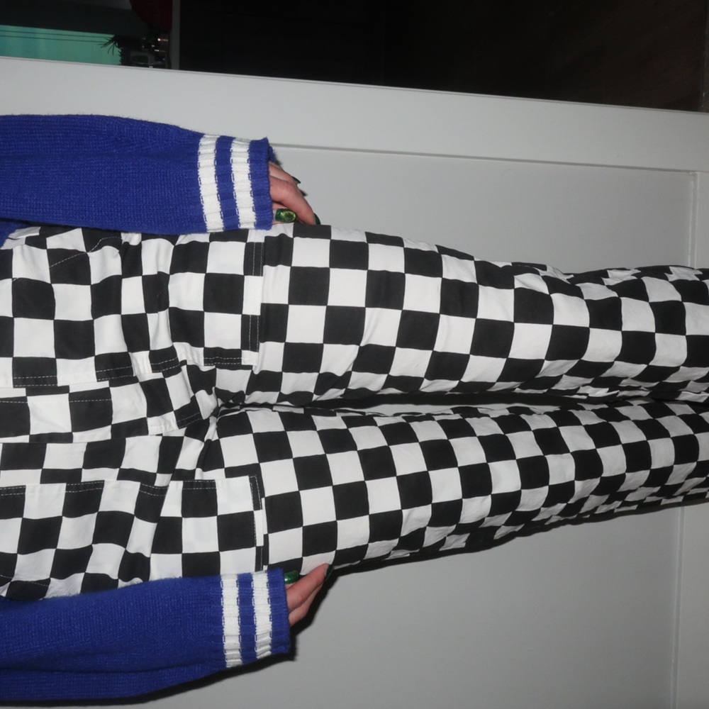 Checkered Black and White Pants🖤⚪️